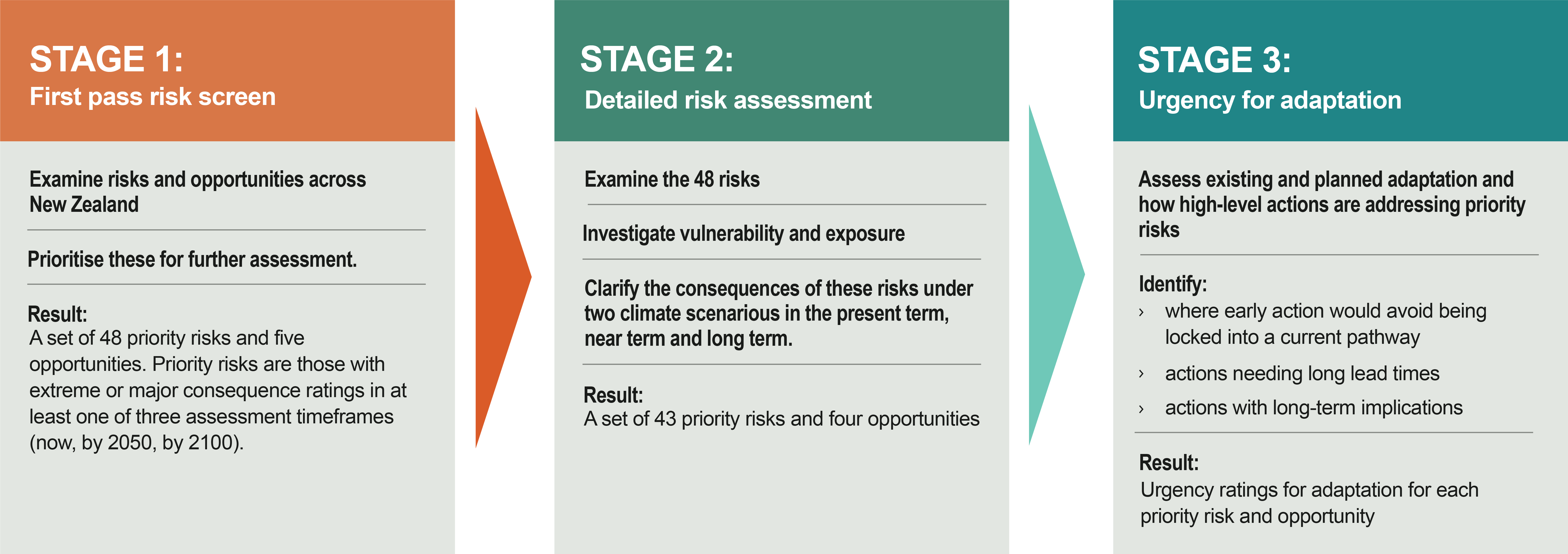 Figure 1.1.2.1 New Zealand Risk Assessment Stages